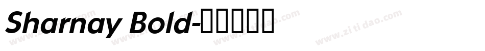 Sharnay Bold字体转换